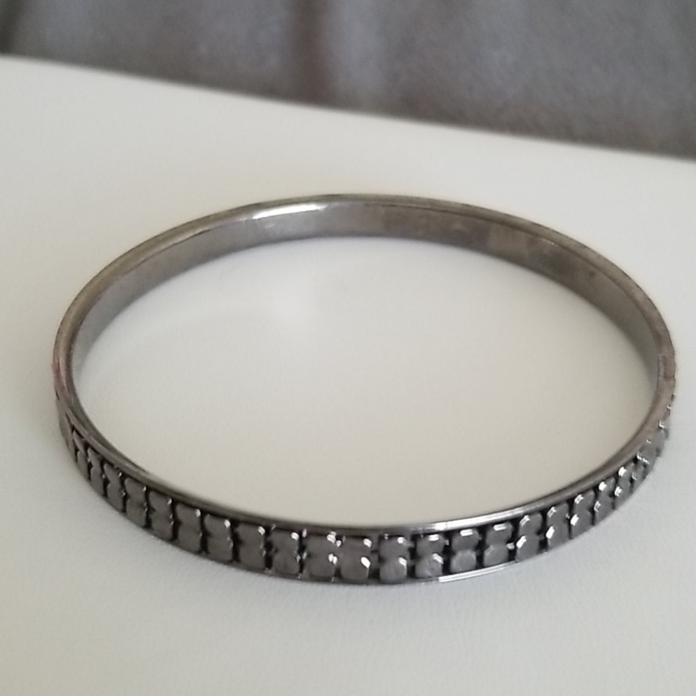 Gunmetal Bangle Bracelet